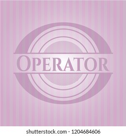 Operator retro pink emblem