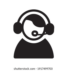 Operator or support, vector, icon.