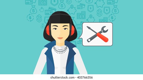 Operator of technical support.
