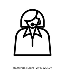 operator vector line icon symbol