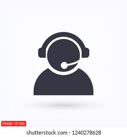 operator in  Web. icon. Vector Eps 10