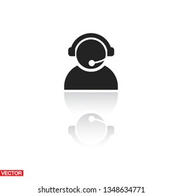 operator in  Web. icon. Vector Eps 10