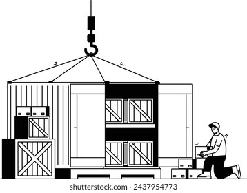 Operator who operates cranes to move goods 