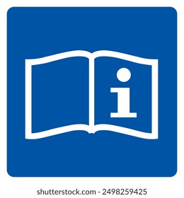 Operators Instructions Symbol Sign,Vector Illustration, Isolated On White Background Label.EPS10 