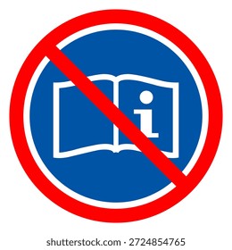 Signo Del Símbolo De Las Instrucciones Del Operador, Ilustración vectorial, Aislado En La Etiqueta Blanca Del Fondo.EPS10 