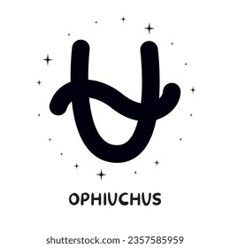 Ophiuchus, new zodiac sign, ophiuchus icon, zodiac icon set, 13 zodiac signs  