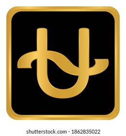 Ophiuchus symbol on white background. Vector illustration.