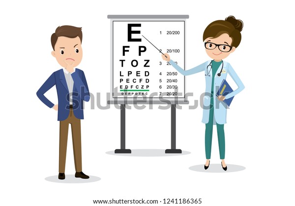 Vector De Stock Libre De Regalias Sobre Ophthalmologist Doctor