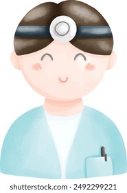 Ophthalmologist, eye doctor, medical equipment, hospital.