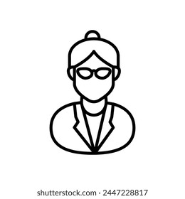 Ophthalmologist icon in vector. Logotype