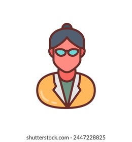 Ophthalmologist icon in vector. Logotype