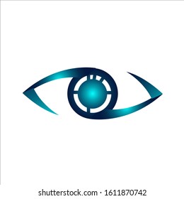 Ophthalmologist Optical Eyes Logo design vector symbol concept idea