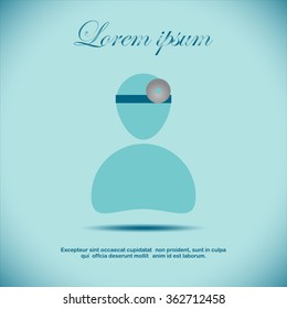 ophthalmologist, vector ,icon