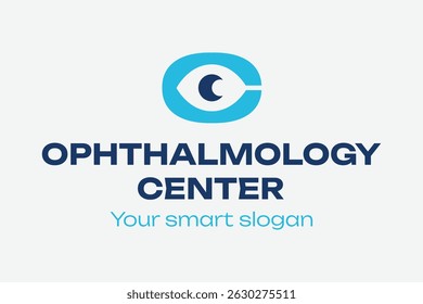 Ophthalmology Center Logo – Professional Medical Branding, Eye Care, Optometry Symbol, High-Tech Vision Design, Corporate Identity, Expert Healthcare – High Quality Stock Logo