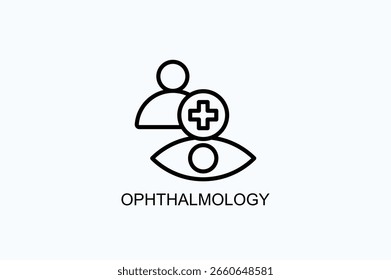 Ophthalmology Icon Or Logo Isolated Vector Illustration