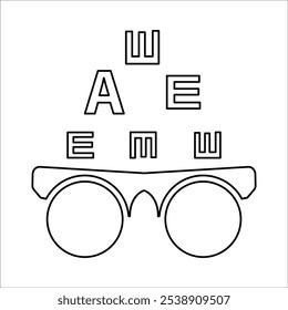 Ophthalmology Icon In Outline Style