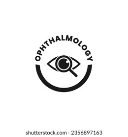 ophthalmology icon vector isolated in flat style. Best ophthalmology icon for apps, websites, or ophthalmologist design element.