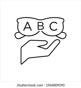 Ophthalmology vector icon symbol design