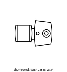 Ophthalmoscope tool icon. Simple line, outline vector of optometry icons for ui and ux, website or mobile application