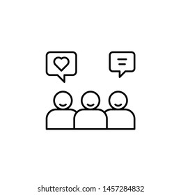 Opinion, copyright vector icon. Illustration isolated vector sign symbol