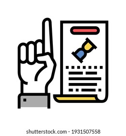 opinion expert color icon vector. opinion expert sign. isolated symbol illustration