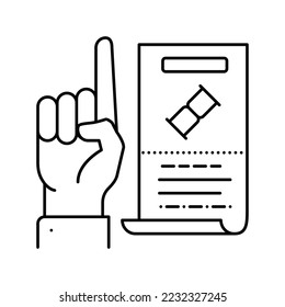 opinion expert line icon vector. opinion expert sign. isolated contour symbol black illustration