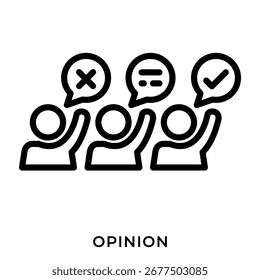 Ícono de opinión – Comentarios público, encuesta y discusión grupal