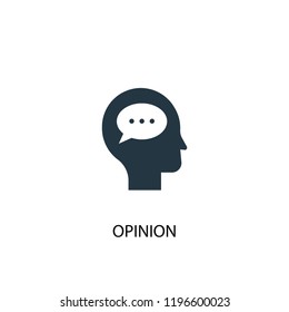 opinion icon. Simple element illustration. opinion concept symbol design. Can be used for web and mobile.