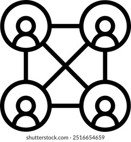 icono de opinión. Diseño de estilo lineal delgado aislado sobre fondo blanco