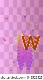 opinion into clear conclusion, simple W Alphabet in clash
