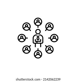 Opinion Leader icon in vector. logotype