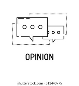 OPINION Line icon