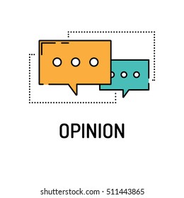 OPINION Line icon