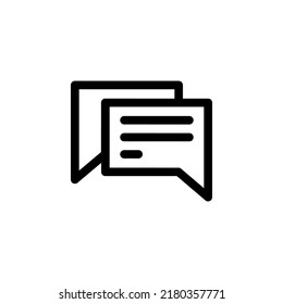 Opinion With Outline Icon Vector 
