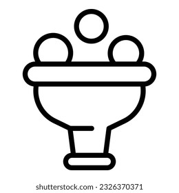 Opinion social funnel icon outline vector. Key leader. Network marketing