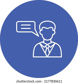 Icono del vector de opinión. Se puede usar para imprimir, móviles y aplicaciones web.