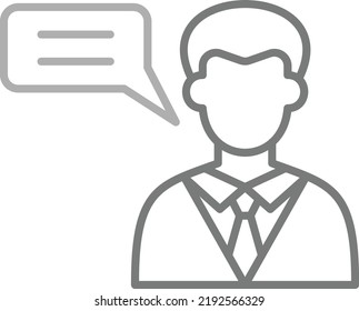 Opinion vector icon. Can be used for printing, mobile and web applications.