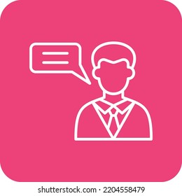 Opinion vector icon. Can be used for printing, mobile and web applications.