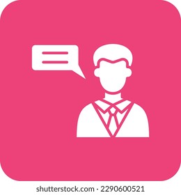 Icono del vector de opinión. Se puede usar para imprimir, móviles y aplicaciones web.