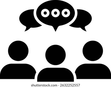 Ícone do vetor de opinião. Pode ser usado para impressão, aplicativos móveis e da Web.