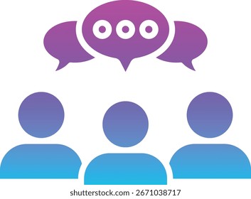 Icono de Vector de opinión. Se puede utilizar para aplicaciones de impresión, móviles y de Web.