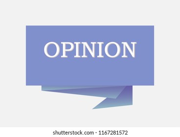 Opinion Vector illustration for design