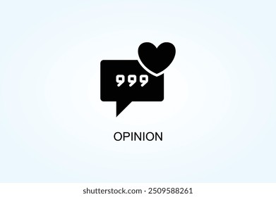 Opinion Vector Or Logo Sign Symbol Illustration