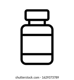 Opioids Vector Thin Line Icon