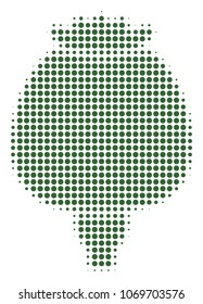 Opium Poppy halftone vector icon. Illustration style is dotted iconic Opium Poppy icon symbol on a white background. Halftone matrix is circle spots.