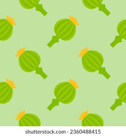ilustración vectorial de la adormidera sin fisuras