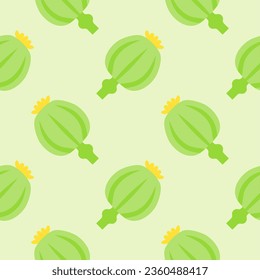 ilustración vectorial de la adormidera sin fisuras