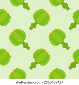 ilustración vectorial de la adormidera sin fisuras
