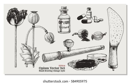 Opium Vector Set