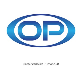 OP-letter abbreviations blue oval logo